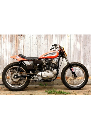 Harley Davidson Xr750 Turuncu/siyah 1:18 Model Motosiklet