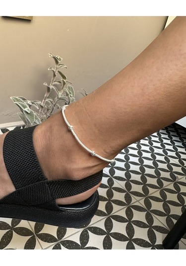 Gümüş Kazaziye Dorika Detaylı Halhal Hal01gu Gümüş