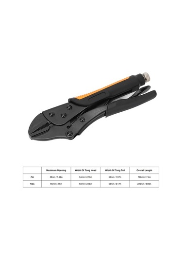 Electric Ayarlı Kilitli Pense - 25 Cm Sert Çeneli, Kaymaz Tutma, Dayanıklı Karbon Çelik, Multi-fonksiyonel Sıkma Pense