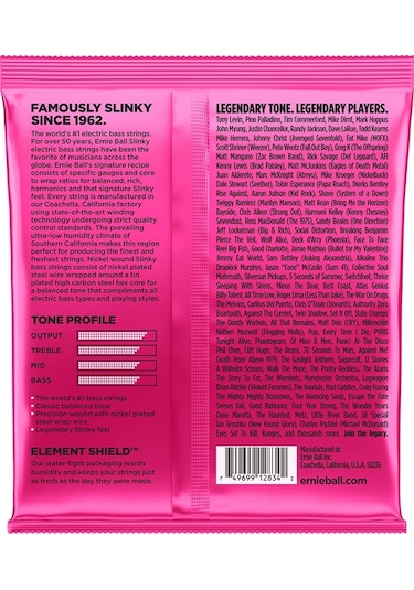Ernie Ball 2834 Super Slinky Round Wound Bas Gitar Teli (45-100)