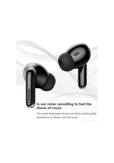 Leezsing Thinkplus Xt88 Bluetooth 5.3 Kulaklık: Gürültü Engelleme, Hıfı Ses, Dokunmatik Kontrol, Su Geçirmez Kablosuz Kulak İçi Kulaklık Siyah