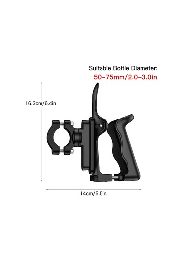 Bisiklet Su Şişesi Tutucu Dönebilen Motosiklet Içecek Yb24981 Siyah Siyah