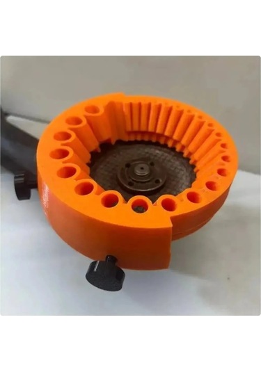 Folinda Açımlı Kesici Uyumlu 2-13 Mm Delikli Matkap Ucu Silecek, Abs Plastik Turuncu Polishing Kit Turuncu