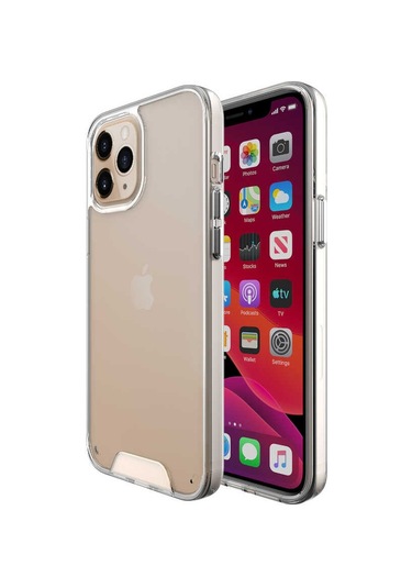 Noktaks - iPhone Uyumlu 14 Pro - Kılıf Koruyucu Tatlı Sert Gard Silikon - Renksiz