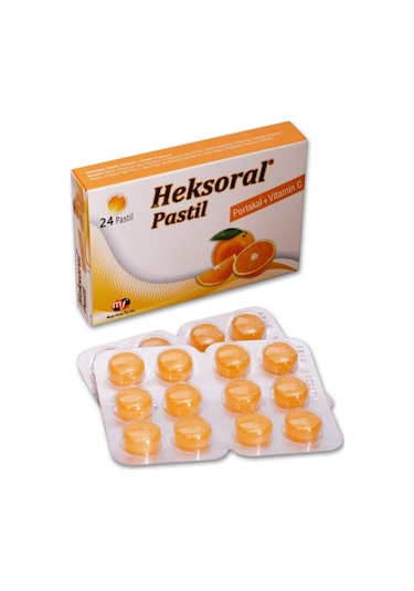 MEGA FARMA Heksoral Pastil Portakal Vitamin C