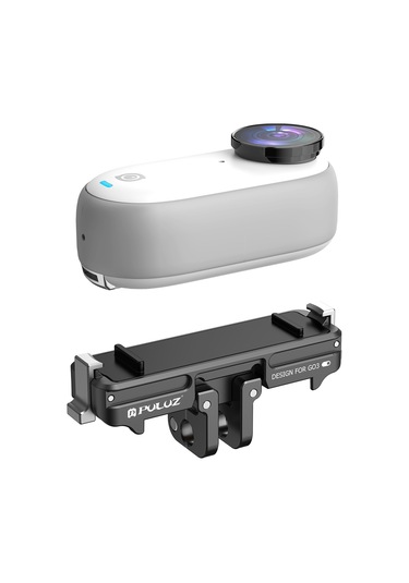 Insta360 Go3 / Go 3s İçin Puluz Manyetik Abs Hızlı Bırakma Taban Montajı Siyah