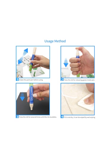 Fosenze Beyaz Seramik Aralık Kalemi - Anti-moistur, Su Ve Lekeden Koruyucu, Toksiksiz, Çevre Dost, Düşük Koku Gümüş