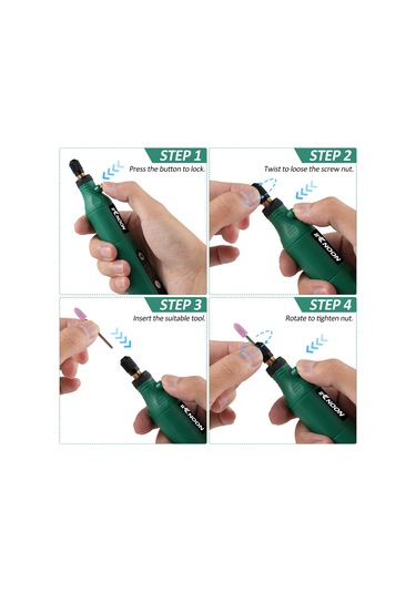 Mufunye 5 Hızlı Kablosuz Mini Matkap Seti - 50 Aksesuarlı, Taşlama Ve Cilalama Fonksiyonlu