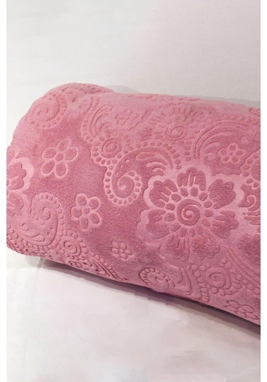 Padişah Desenli Pembe Çift Kişilik Battaniye Nishev-p000076