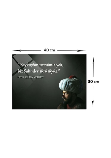 Decorita Fatih Sultan Mehmet | Fsm Cam Tablo | Şahinler Sürüsü |