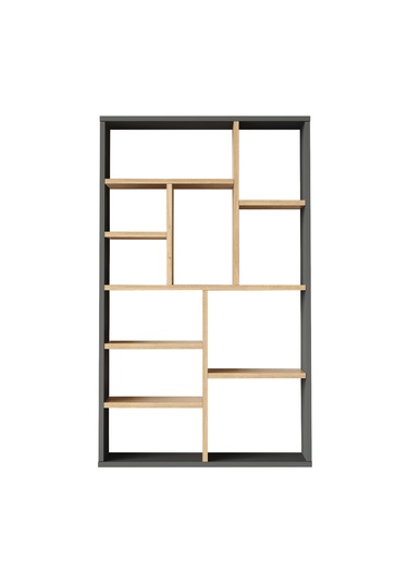 Robin Home Oscar Kitaplık 124cm Sepet-antrasit