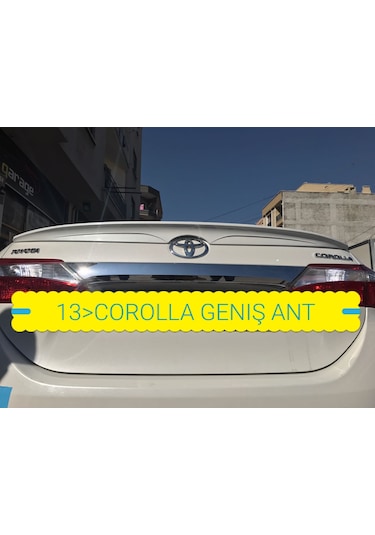 Toyota Corolla Bagaj Spoileri - Geniş Model - 2013-2018