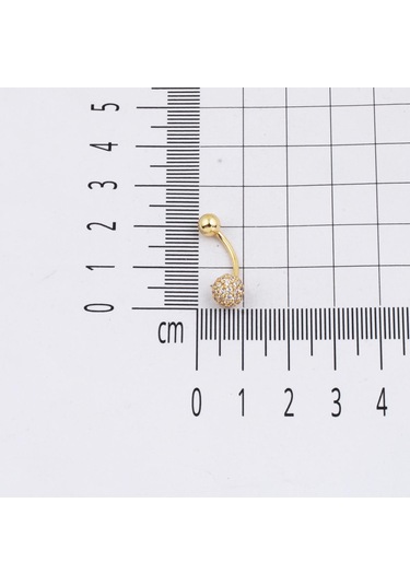 Bilezikci Kadın 14 Ayar Atın Göbek Piercing Sarı