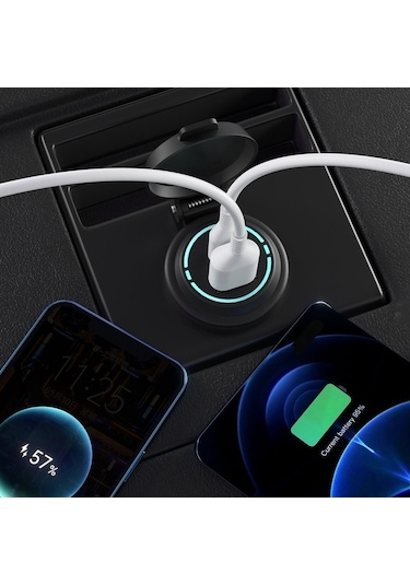 Novahub Usb Usb Tekne, Su Soketi Şarj Qc3.0 Pd Motosiklet, Kamyon, Için Güç Golf Geçirmez Denizcilik, Denizcilik Çıkışı Arabası Altın + Un Altın