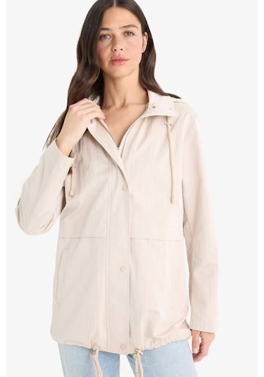 Defacto Su Geçirmez Regular Fit Kapüşonlu Fermuarlı Yağmurluk E8605ax25aubg501 Bej Defacto Su Geçirmez Regular Fit Kapüşonlu Fermuarlı Yağmurluk E8605ax25aubg501 Bej