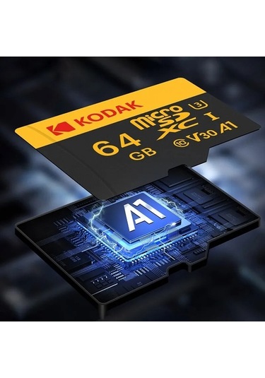 Novahub Kodak Micro Sd Kart 32gb-256gb Sınıf 10 U3 4k Yüksek Hızlı Depolama