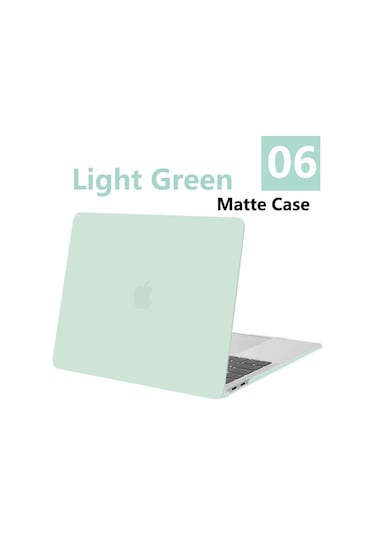 GubisiStore Mat-açık Yeşil-hava M2 2023 A2941-Laptop Çantası Macbook Uyumlu Pro 14 A2442 M1 Max Çip Mac Hava 13.3 A2337 A21