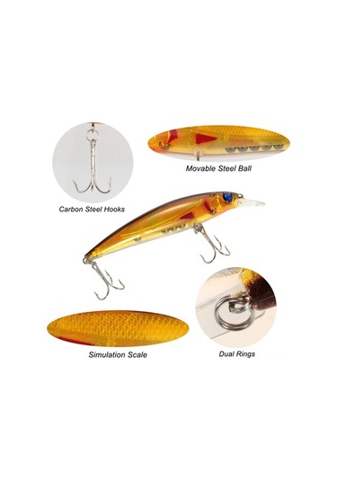 Novahub Yüksek Kaliteli Bass, Walleye Minnow Yemleri, Kırmızı Balık Ve Alabalık İçin