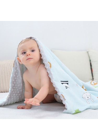 Vkemall "yumuşak Pamuklu Noktalı Bebek Battaniyesi - Nefes Alabilir, Mevsim Geçişlerine Uygun, Taşınabilir" DiğER