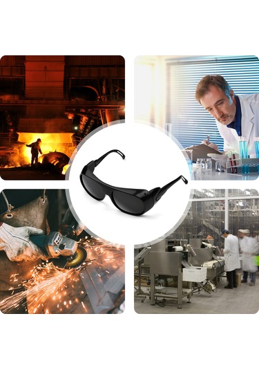 Güvenlik Koruma Kaynak Gözlüğü Siyah