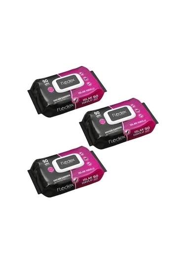 Flodex - Islak Mendil Havlu Dream Garden 90lı - 3 Paket