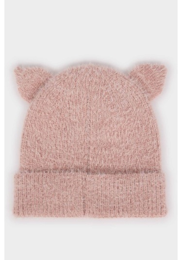 Defacto Kız Bebek Triko Bere F0024a525wnpn2 Pembe