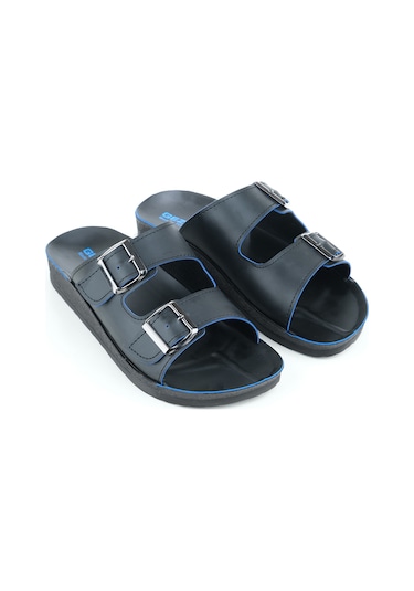 Gezer Yazlık Erkek İki Toka Ayarlanablir Terlik GT1YMM.10758.10.010.0C Siyah