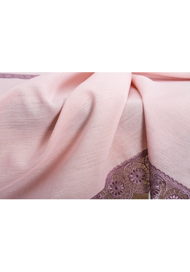Finezza Jena Lüx Dantelli Simli Keten Kumaş Pudra Masa Örtüsü  160x220 cm-1471