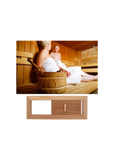 Shineyee Sauna Odası Havalandırma Paneli - Cedro Ağacı, Ayarlanabilir Boşluklar, Kolay Kurulum, Dayanıklı Malzeme Diğer