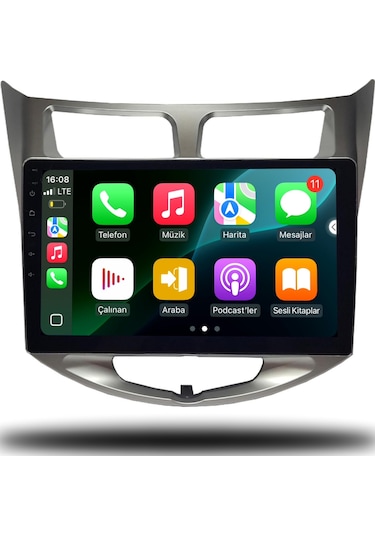 Carplayer Hyundai Accent Blue 2011-2019 Uyumlu Android Multimedya 6gb Ram 64gb Hafıza