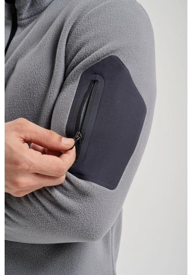 Exuma Yarım Fermuarlı Polar 2312002-grey