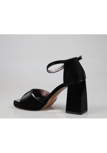 Miss Park Moda K86 Siyah Kadın Topuklu Ayakkabı Siyah