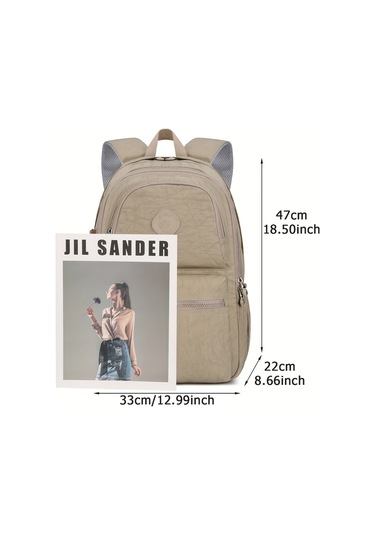 Tcherchi Öğrenciler ve Gezginler İçin Çok Cepli ve Hafif Sırt Çantası Mavi