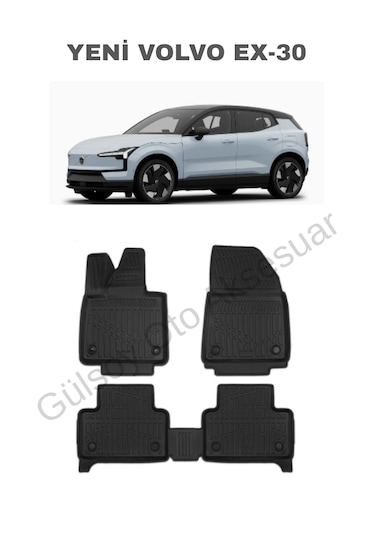 Yeni Volvo Ex30 Elektirikli 3d Havuzlu Paspas 2026