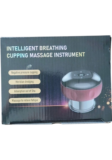 Vakumlu Hacamat Kupası, Şarjlı Kupa Çekme Hacamat Led Işıklı Masaj Ve Selülit Kupasıı Kırmızı Çok Renkli
