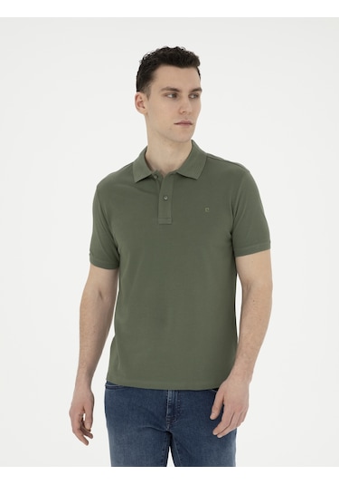 Pierre Cardin Erkek Haki Tişört Basic 50280754-vr027 Haki