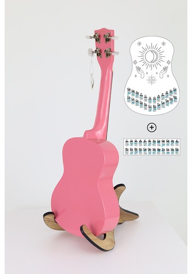 ukulele akorcetveli tablosu stickeri etiketi BARİTON-TENOR-KONSE