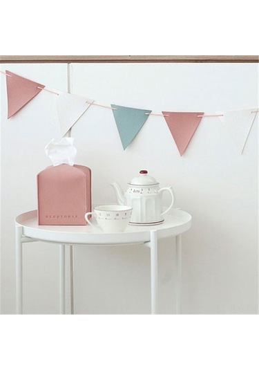 Kangvka 3 Metre Deri İp Kamp Bayrakları - Kahverengi Seri, 12 Adet Bayrak İle Dış Mekan Kullanıma Uygun Kahverengi