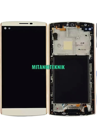 LG Uyumlu V10 Lcd Ekran Dokunmatik Çıtalı Çıkma
