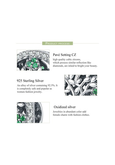 S925 Ayar Gümüş Hayat Ağacı Boncuk Aksesuarları Elmas Kolye Aksesuarları, Stil: Boncuk Zinciri Çok Renkli