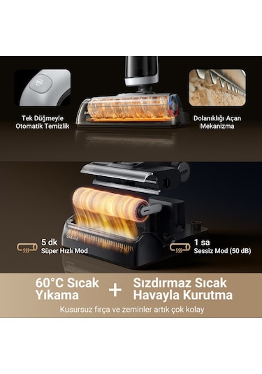 Dreame H14 Dual Akıllı Islak Kuru Süpürge