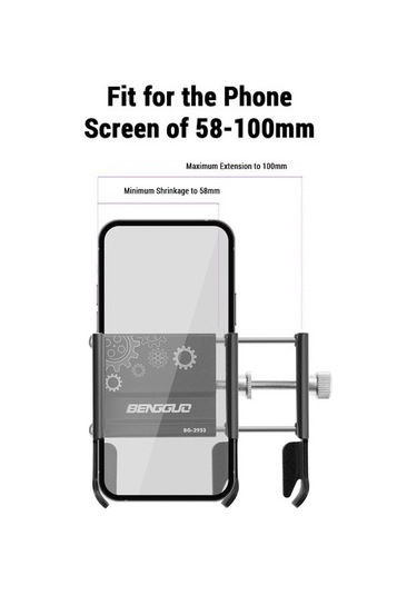 Voguecode Al Alüminyum Döner Cep Telefonu Tutucu Siyah Yok Havalandırma R6jmbb
