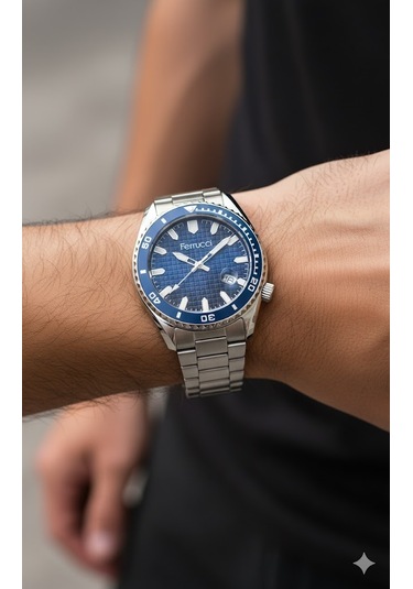 Ferrucci Erkek Kol Saati Mavi Ve Gümüş Renk, Mavi Kadran - Fc03229tm.02, 2 Yıl Garantili Gümüş Ferrucci Erkek Kol Saati Mavi Ve Gümüş Renk, Mavi Kadran - Fc03229tm.02, 2 Yıl Garantili Gümüş