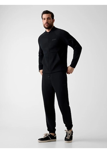 Guess Romolo Erkek Aktif Scuba Jogger Fit Eşofman Altı Siyah