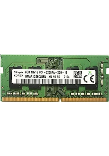 SK Hynix HMAA1GS6CJR6N-XN 8 GB DDR4 3200 MHz CL16 Notebook Ram