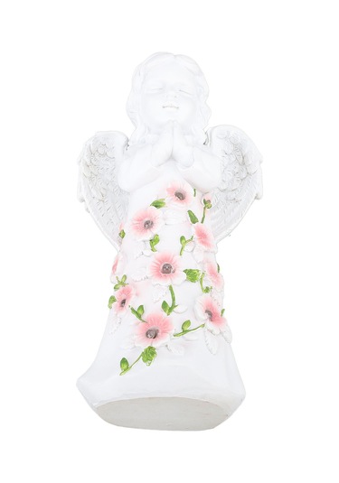 Yunboo Güneş Enerjili Reçine Melek Heykeli: Dış Mekan Bahçe Dekorasyonu, Su Geçirmez Isı Işığı, Gündüz Şarjlı Akşam Otomatik Açılır