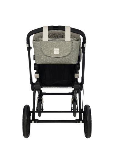 Walking Mum Poppy Bebek Arabası Puantiyeli Organizer Çanta Moss Yeşil