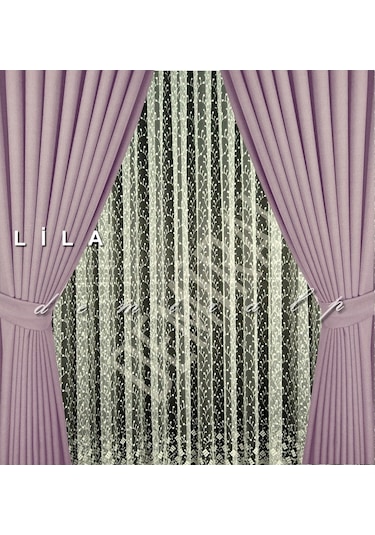 Milpa Keten Fon Perde.Farklı Ölçü Ve Pile Seçeneği 30 Renk