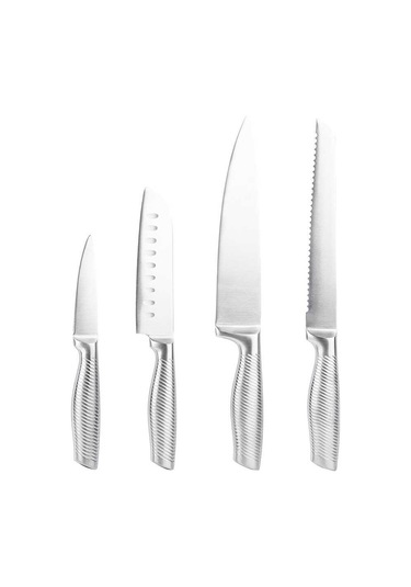 Tantitoni 4 Parça Paslanmaz Çelik Bıçak Seti Paslanmaz Çelik