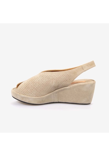 Hawen Angels Kadın Sandalet 5507 Bej
